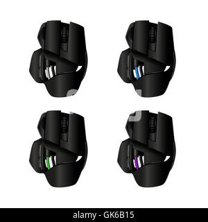 Vektor gamer Maus und Game-Controller. Vektor Stock Vektor