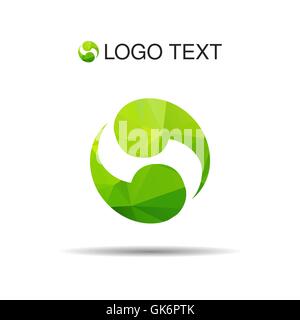 Vektor-Gleichgewicht-Symbol oder Logo, Yin und yang Stock Vektor