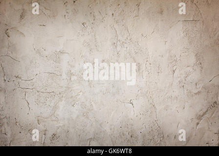 Verputzte Wand geknackt Stockfoto