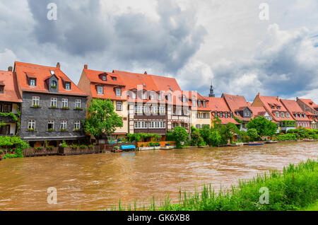 Ehemaliges Fischerdorf in Bamberg Stockfoto