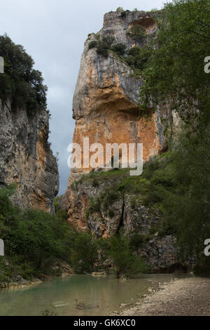 Rio-Vero Schlucht, Alquezar, Aragon, Spanien Stockfoto