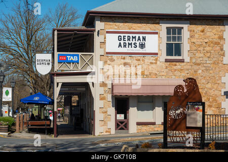 Im deutschen Arms Hotel in Hahndorf, in South Australia malerischen Adelaide Hills. Stockfoto