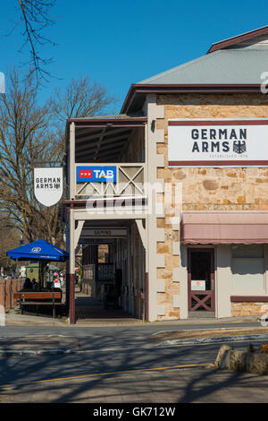 Im deutschen Arms Hotel in Hahndorf, in South Australia malerischen Adelaide Hills. Stockfoto