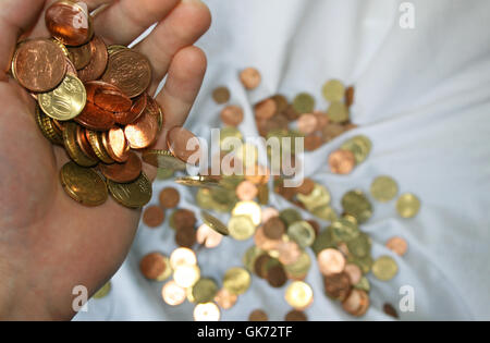 Pennies vom Himmel Stockfoto