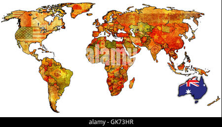 politische Farbe Asien Stockfoto