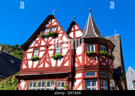 altes Fachwerkhaus, bacharach Stockfoto