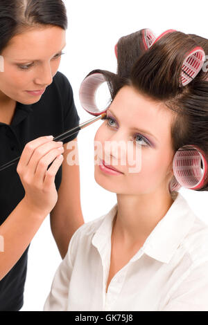 Frau Frauen isoliert Stockfoto