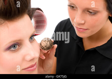 Frau Frauen isoliert Stockfoto