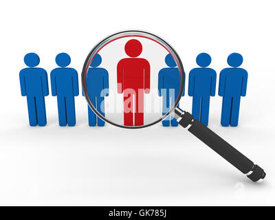 Frau Blau Menschen Stockfoto