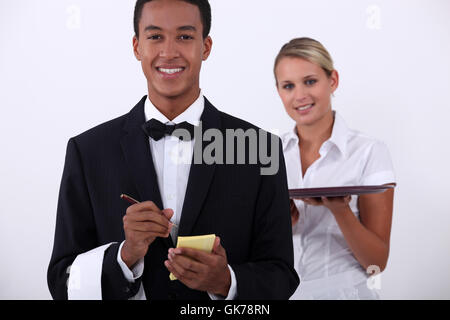 Befehl Schwarz dunkelhäutigen Stockfoto