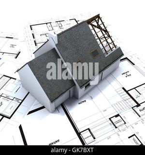 Haus Gebäude Zusammensetzung Stockfoto