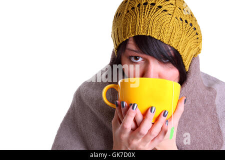 Tasse Tee trinken Stockfoto