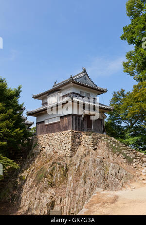 Nijuyagura Turm von Bitchu Matsuyama Schloss (ca. 17. Jahrhundert), Takahashi, Japan Stockfoto