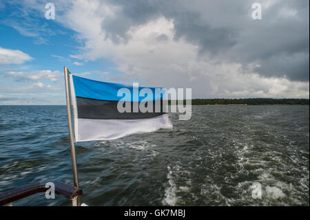 Insel der Aegna in der Nähe von Tallinn, Estland veranstaltet die EU-Präsidentschaft im Jahr 2017. August 2016. Stockfoto