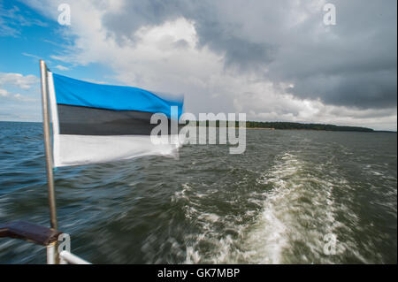 Insel der Aegna in der Nähe von Tallinn, Estland veranstaltet die EU-Präsidentschaft im Jahr 2017. August 2016. Stockfoto