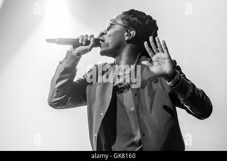 Detroit, Michigan, USA. 16. August 2016. Zukunft, die Durchführung auf sechzehn Sommertour an Joe Louis Arena in Detroit, MI am 16. August 2016 © Marc Nader/ZUMA Draht/Alamy Live News Stockfoto