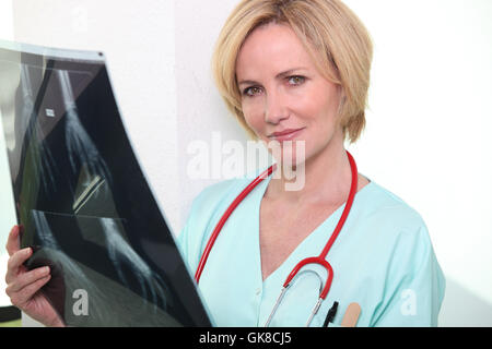 Behandlung von Knochen Stockfoto