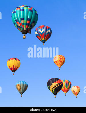 Blaue heiße Ballon Stockfoto