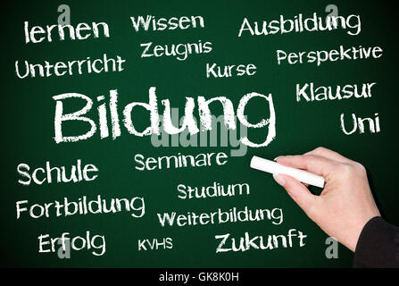 Ausbildung Weiterbildung Stockfoto