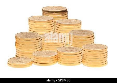 Inflation-Münze-Börse Stockfoto