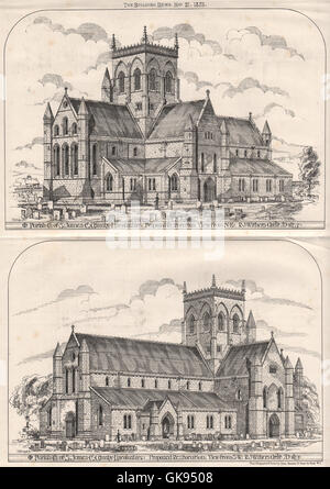 Str. Jamess Kirche, Grimsby, Lincolnshire; Restaurierung; R.j. Whiters, 1875 Stockfoto