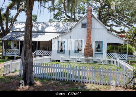 Bradenton Florida, Manatee Village Historical History Park, Open-Air Museum, Settlers House, Stephens House, 1912, lokales Erbe, Siedlungsgeschichte, Educati Stockfoto