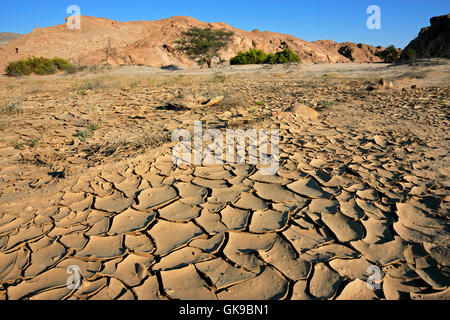 Wüstenlandschaft Schlamm Stockfoto