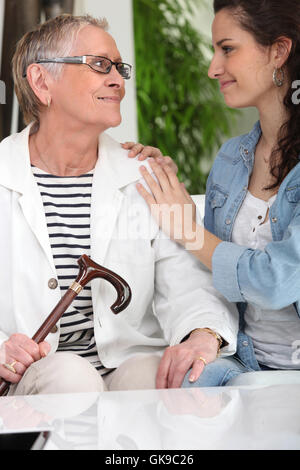 Erwachsene Erwachsene begeistert Stockfoto