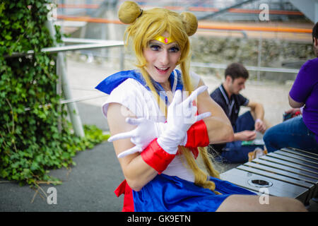 Cosplayer bei hyper Japan O2, London, UK 07.12.2015 Stockfoto