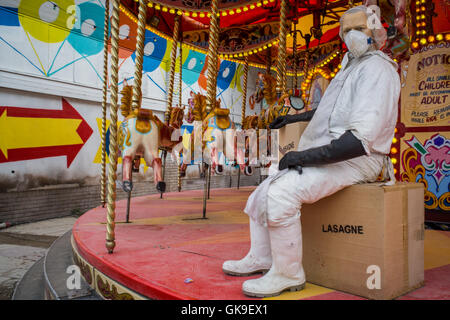 Banksy Dismaland Ausstellung in Weston Super Mare Stockfoto