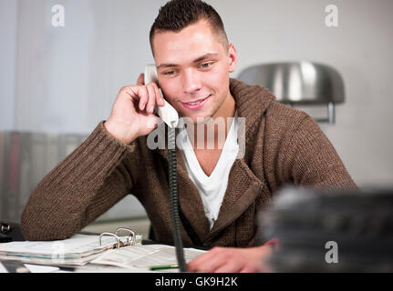 Telefon Telefonbüro Stockfoto