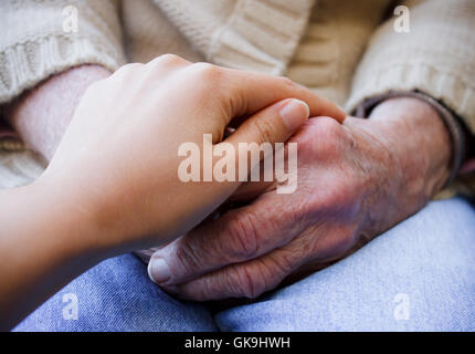 Hand-Handpflege Stockfoto