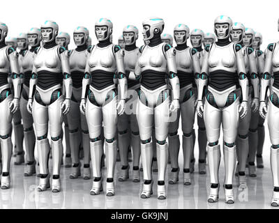 künstliche weibliche Zukunft Stockfoto