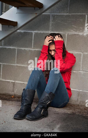 Teen depressiven Frau Stockfoto