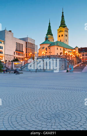 Hauptkirche der Stadt Zilina in der Mittelslowakei. Stockfoto