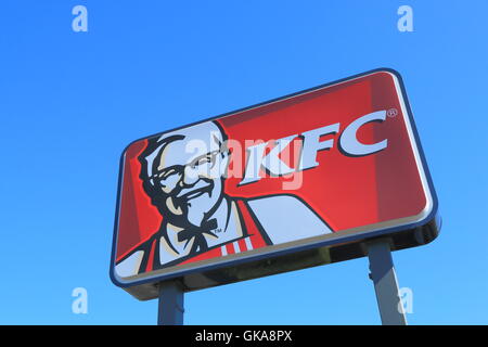 KFC-Shop, die zweitgrößte Restaurant-Kette nach McDonalds Stockfoto