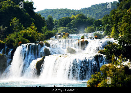 Wasserfall Park Europas Stockfoto