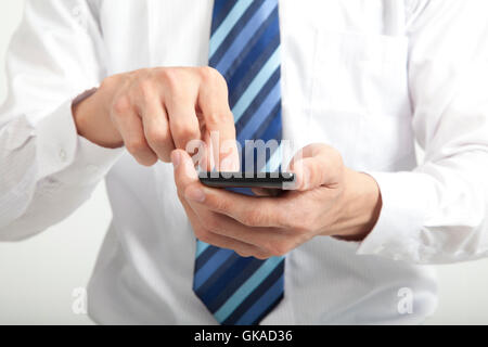 Telefon Telefon sprechen Stockfoto