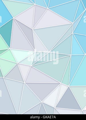 Full-Frame-Schuss von Aqua digital dreieckigen Maschen Hintergrund Stockfoto
