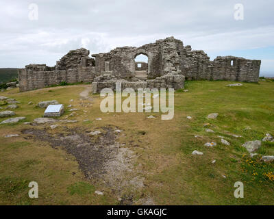 Die Ruinen von King Charles Burg, Tresco Isles of Scilly, Cornwall England UK. Stockfoto