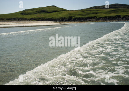 Traumstrände auf Vatersay, eine Insel in den äußeren Hebriden, Schottland Stockfoto
