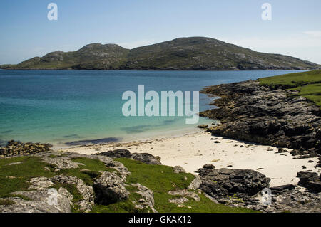Traumstrände auf Vatersay, eine Insel in den äußeren Hebriden, Schottland Stockfoto