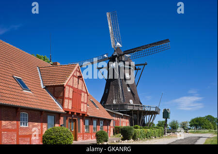 Mühlen und Landwirtschaftsmuseum lemkenhafen Stockfoto