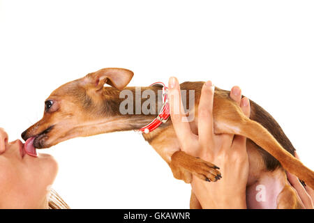 Frau Geste hand Stockfoto