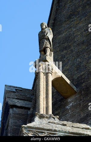 Str. Mary die Jungfrau Kirche Turm Detail, Bampton, Oxfordshire, England, UK Stockfoto