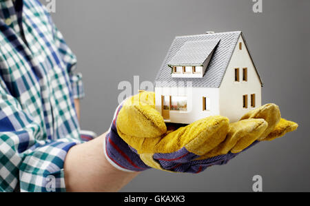 Haus Gebäude finger Stockfoto