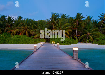 Himmel Paradies Malediven Stockfoto