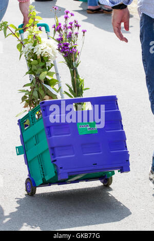 Versierte Käufer, Southport, Merseyside, England. 21. August 2016: wie das gute Wetter über der Southport Flower Show kehrt zurück Stockfoto