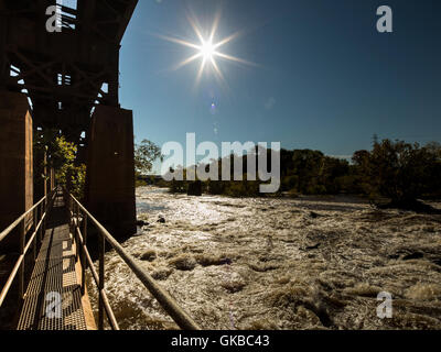 James River Pipeline Richmond Virginia Stockfoto