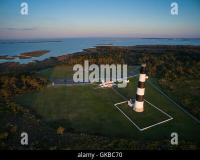 Antenne von einem Leuchtturm in North Carolina Stockfoto